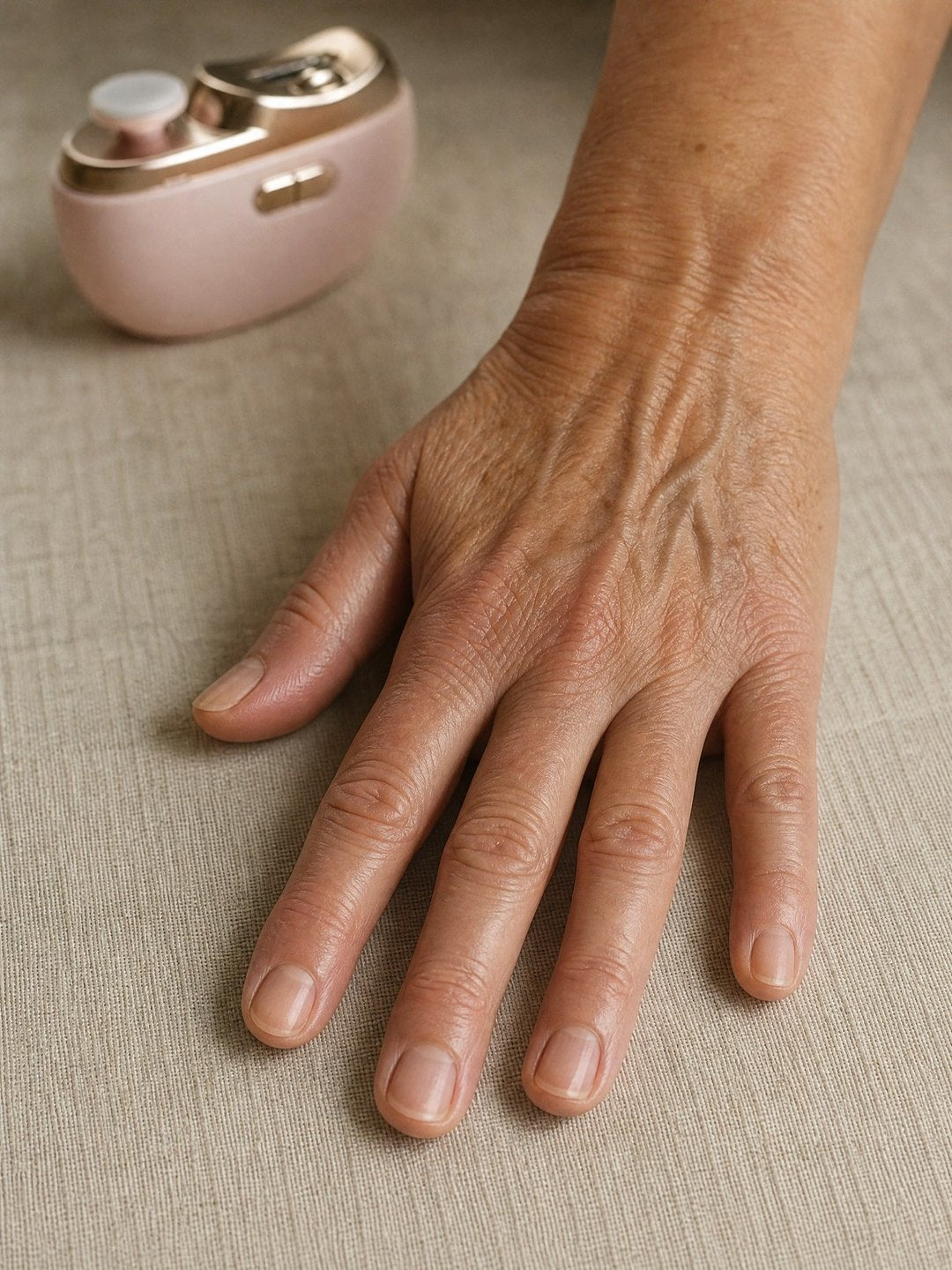 Uñas cortas, parejas y con el borde liso
